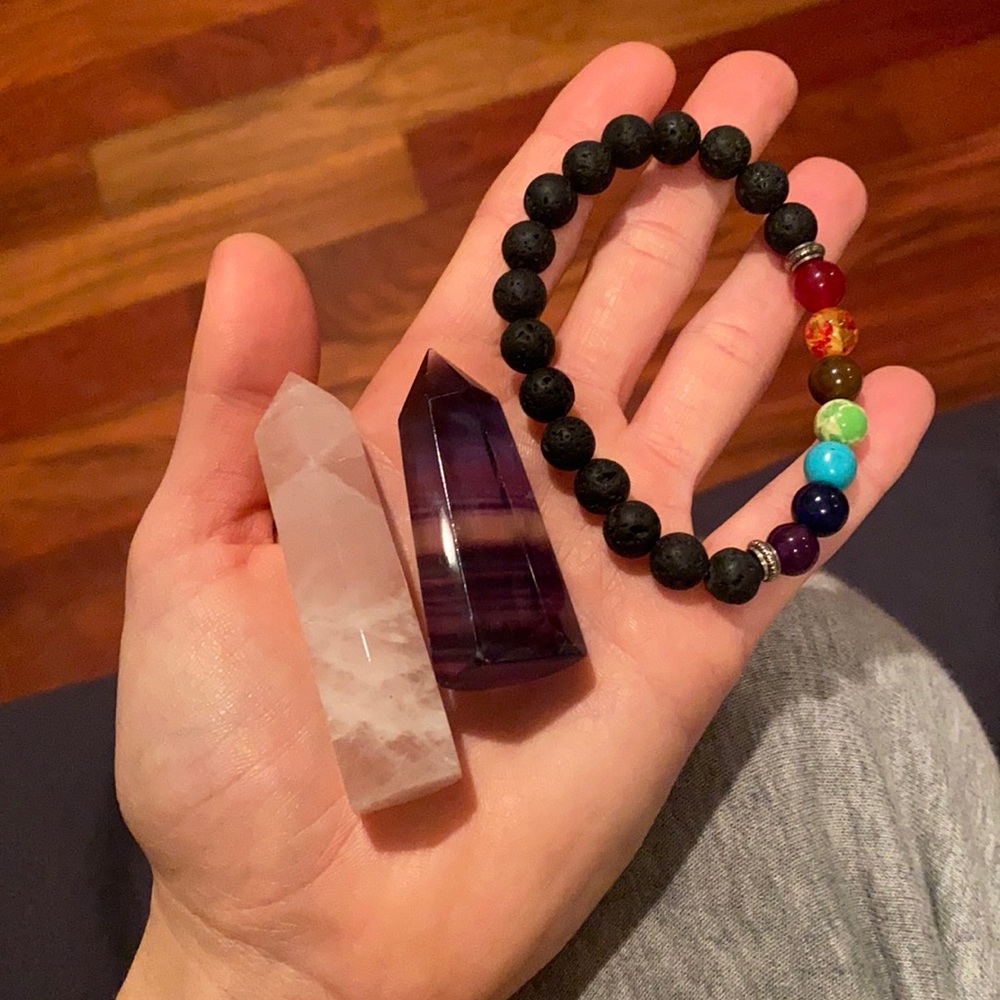 BUNDLE! Crystals and chakra bracelet